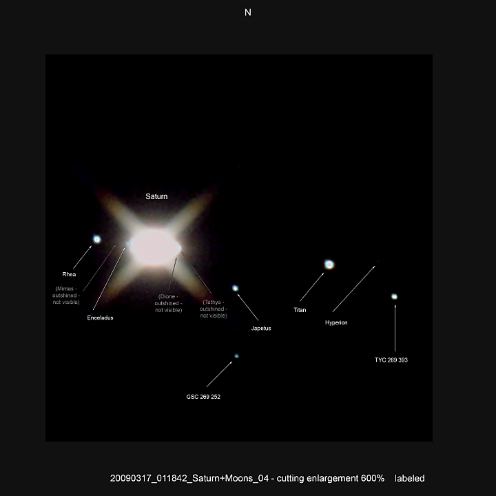 20090317_011842_Saturn+Moons_04 - cutting enlargement 600pc labeled.JPG -   Newton d 309,5 / af 1623 & Coma Corrector CANON-EOS5D (AFC-Filter) 1000 ASA  no add. filter 1 light-frame 5s Canon-RAW-Image, Adobe-PS-CS3  